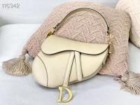Dior SADDLE TAS VAN KALFSLEER M0446CW Cream