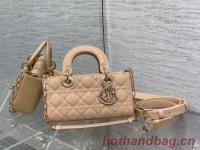 Dior SMALL LADY D JOY BAG Patent Cannage Calfskin M0613OW pink
