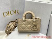 Dior mini Lady D Joy Bag Cannage Lambskin 9230 Apricot