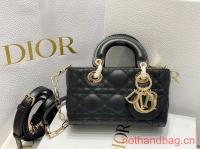 Dior mini Lady D Joy Bag Cannage Lambskin 9230 black