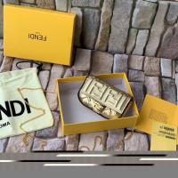FENDI NANO BAGUETTE CHARM nappa leather 7AR844 Gold