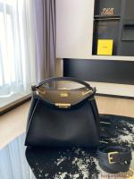 FENDI PEEKABOO ISEEU Original Leather Small bag 0196 Black