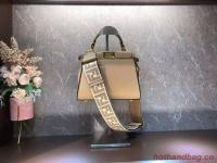 FENDI PEEKABOO ISEEU SMALL leather bag F1615 apricot