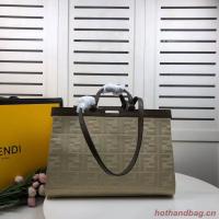 FENDI PEEKABOOXTOTE canvas bag 8BH374A beige