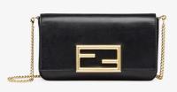 FENDI WALLET ON CHAIN WITH POUCHES leather mini bag 8BS032 black