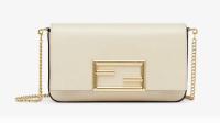 FENDI WALLET ON CHAIN WITH POUCHES leather mini bag 8BS032 white
