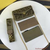 FENDI fabric bag F1230 green