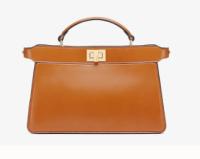 Fendi PEEKABOO ISEEU EAST WEST leather bag 8BN323A brown