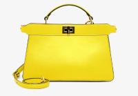 Fendi PEEKABOO ISEEU EAST WEST leather bag 8BN323A yellow