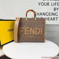 Fendi Tote Fabric Graffiti Print Shopping Bag F0707 4