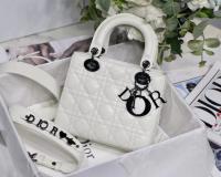 LADY DIOR MY ABCDIOR BAG Cannage Lambskin M0538I white Black Tone