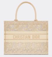 MEDIUM DIOR BOOK TOTE D Lace Embroidery M1296ZE 4