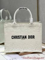 MEDIUM DIOR BOOK TOTE D Lace Embroidery M1296ZE 6