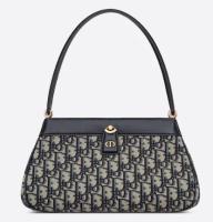 SMALL DIOR KEY BAG Blue Dior Oblique Jacquard M1844O