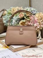 MEDIUM DIOR KEY BAG pink Box Calfskin M1843OBEQ
