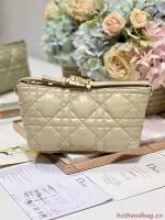 MEDIUM DIORTRAVEL NOMAD POUCH Lambskin S5554O Sand Colored