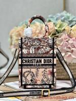 MINI DIOR BOOK TOTE PHONE BAG Embroidery S5555CES 2