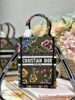 MINI DIOR BOOK TOTE PHONE BAG Embroidery S5555CES 5