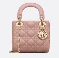 Mini Lady Dior Bag Blush Cannage Lambskin M0505ON