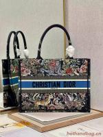 SMALL DIOR BOOK TOTE Embroidery C1287 29 black