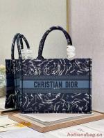 SMALL DIOR BOOK TOTE Embroidery C1287 31 blue