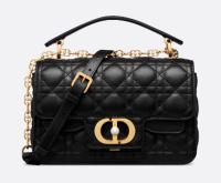 Small Dior Jolie Top Handle Bag Black Cannage Calfskin M9271U