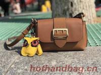 BURBERRY Hampshire vintage check leather cross body bag 6101 brown BURBERRY Hampshire vintage check leather cross body bag 6101 brown