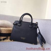 BurBerry Leather Tote Bag 7461 black BurBerry Leather Tote Bag 7461 black