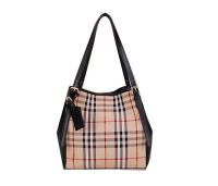 BurBerry Small Haymarket Check Tote Bag B3711 Black BurBerry Small Haymarket Check Tote Bag B3711 Black