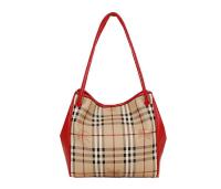 BurBerry Small Haymarket Check Tote Bag B5911 Red BurBerry Small Haymarket Check Tote Bag B5911 Red