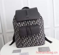 DIOR BACKPACK Beige and Black Dior Oblique Jacquard and Black Grained Calfskin CM1062A DIOR BACKPACK Beige and Black Dior Oblique Jacquard and Black Grained Calfskin CM1062A