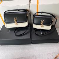 SAINT LAUREN Solferino Two tone shoulder bag 634306 Black&White