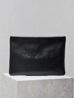 SAINT LAURENT CALYPSO LARGE POUCH IN LAMBSKIN 778943 1 black