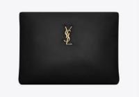 SAINT LAURENT CALYPSO LARGE POUCH IN LAMBSKIN 778943 black