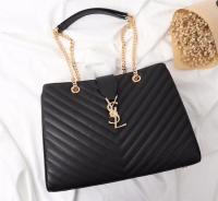 SAINT LAURENT Loulou Monogram extra large quilted leather shoulder bag 26587 black