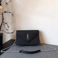 SAINT LAURENT Monogram leather cross body bag 9635 black