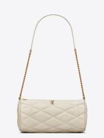 SAINT LAURENT SADE MINI TUBE BAG IN QUILTED LAMBSKIN 699703 VINTAGE WHITE