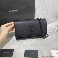 Saint Laurent Monogramme Cross body Shoulder Bag Y364021 black
