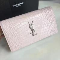 Saint Laurent mini Croco Leather Cross body Shoulder Bag 360458 Pink