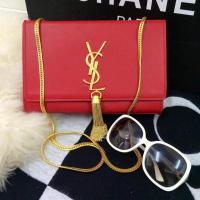 Saint Laurent mini Monogramme Cross body Shoulder Bag 326076 Red