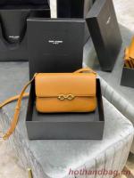 YSL LE MAILLON SATCHEL IN SMOOTH LEATHER 6497952 Apricot