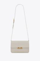 YSL LE MAILLON SATCHEL IN SMOOTH LEATHER 6497952 white