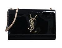 Yves Saint Laurent Classic Patent Clutch 311010 Black