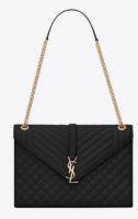 Yves Saint Laurent Cross body Caviar leather Shoulder Bag 487256 black