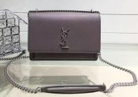Yves Saint Laurent Cross body Shoulder Bag Y13928 Grey