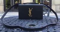 Yves Saint Laurent Cross body Shoulder Bag Y26605 Black