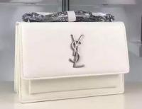Yves Saint Laurent Cross body Shoulder Bag Y8816 White
