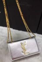 Yves Saint Laurent Cross body Shoulder Bag Y9013 Silver