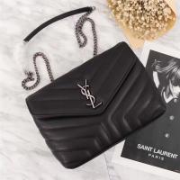 Yves Saint Laurent Leather Cross body Shoulder Bag 487218 Black