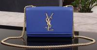 Yves Saint Laurent Monogramme Cross body Shoulder Bag 1311228 Blue